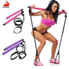 New Fitness Sport Pilates Bar Kit Gym Workout Stick Pilates Exercise Bar Kit with Resistance Band Body Building Puller Yoga Rope