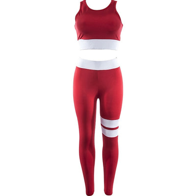 Women Tracksuit Solid Yoga Set