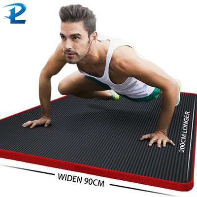 200 * 90CM Edging Thicken Non-Slip Fitness Mat High Density  Exercise Yoga Mats For Gym Home Fitness Exercise Gymnastics